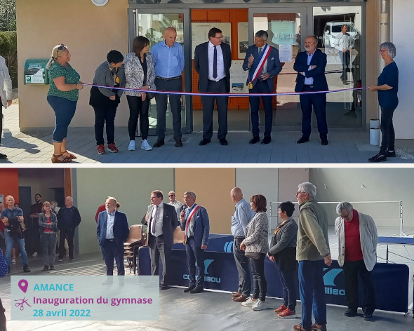 Inauguration des travaux sur la commune de AMANCE