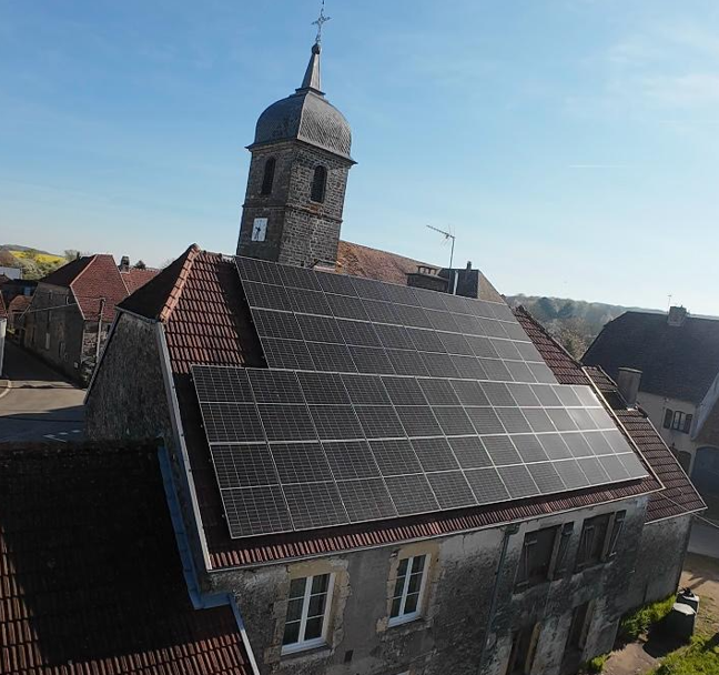 Nouvelle installation photovoltaïque de la mairie de PREIGNEY