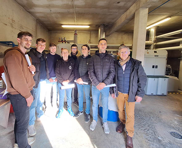 Visite de la chaufferie biomasse de GY
