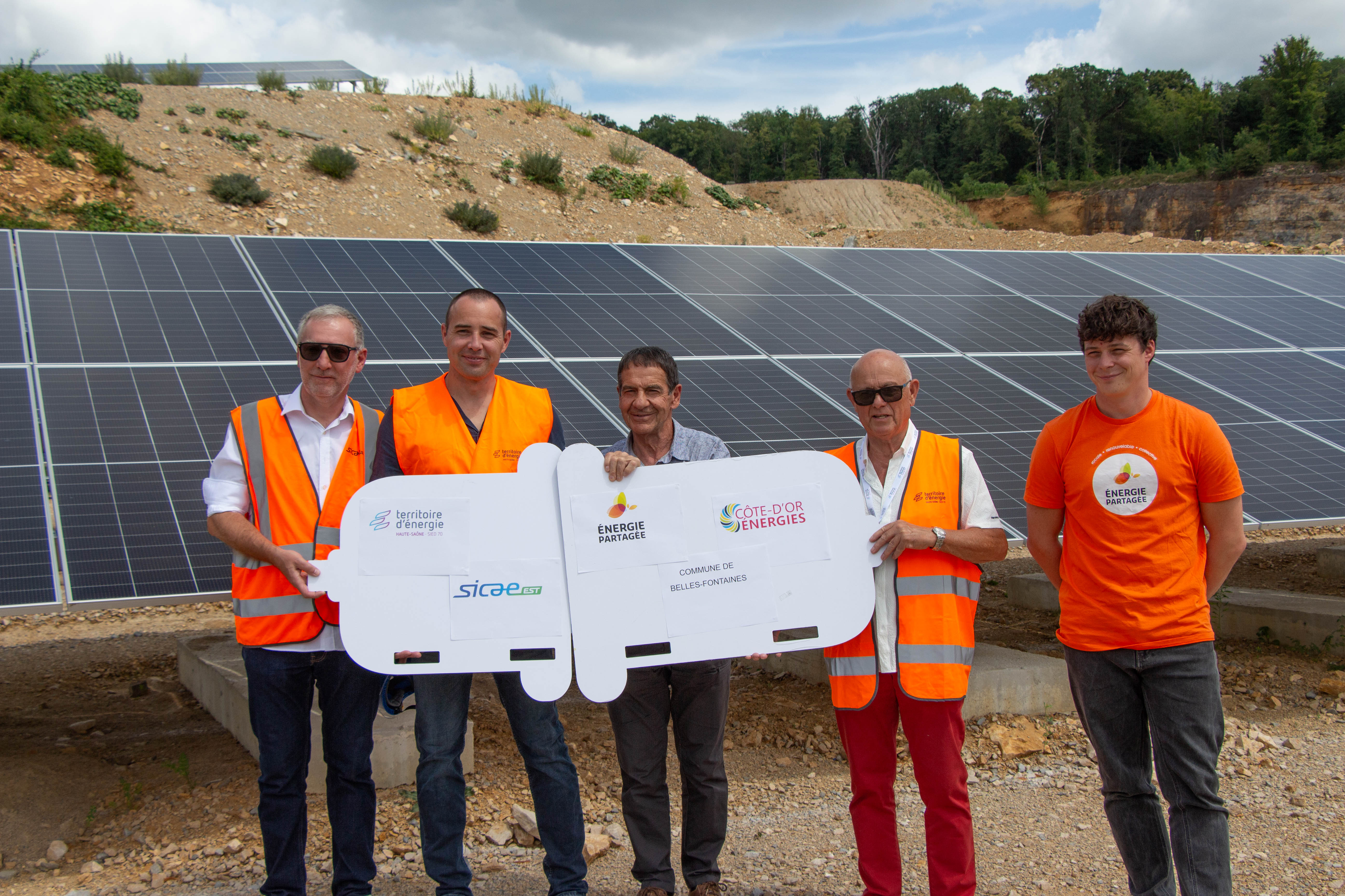 Inauguration du parc photovoltaïque des Roches Bleues